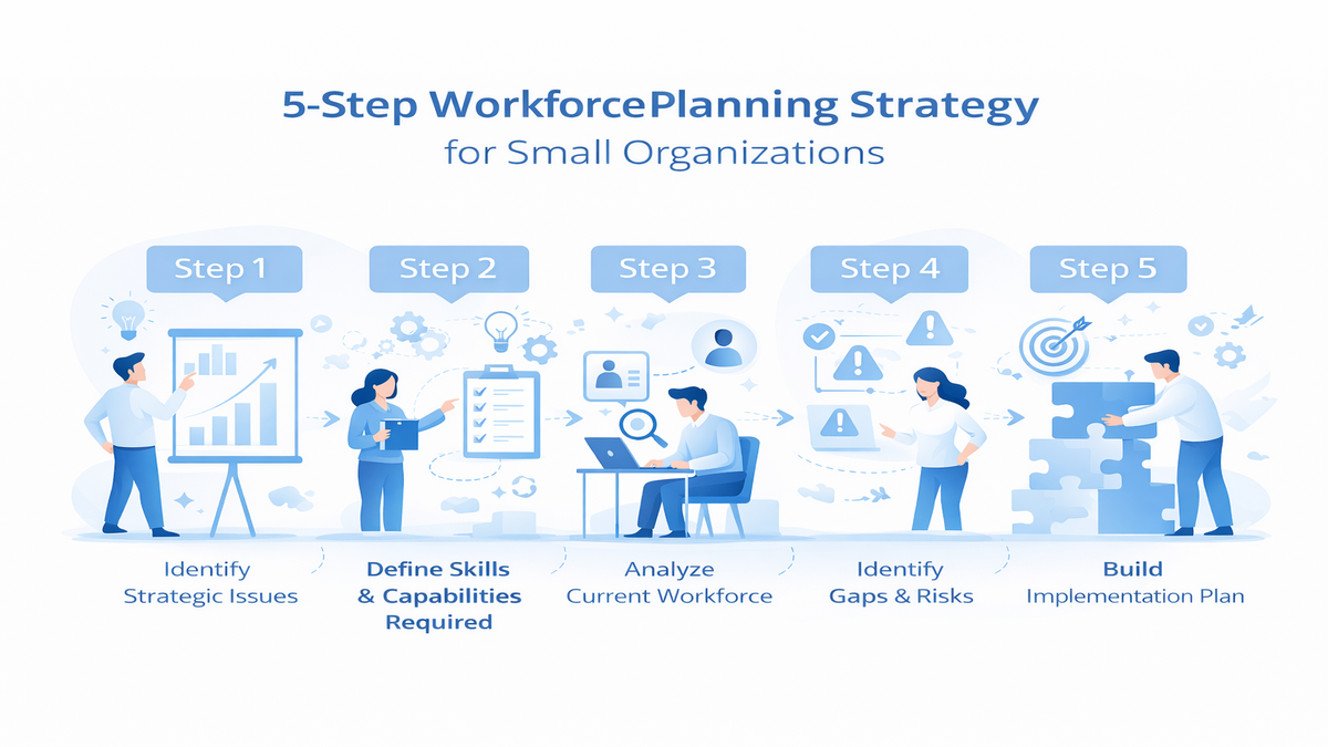 steps of workforce planning in small organisation