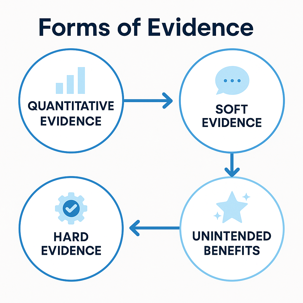 Learning evaluation evidence visuals